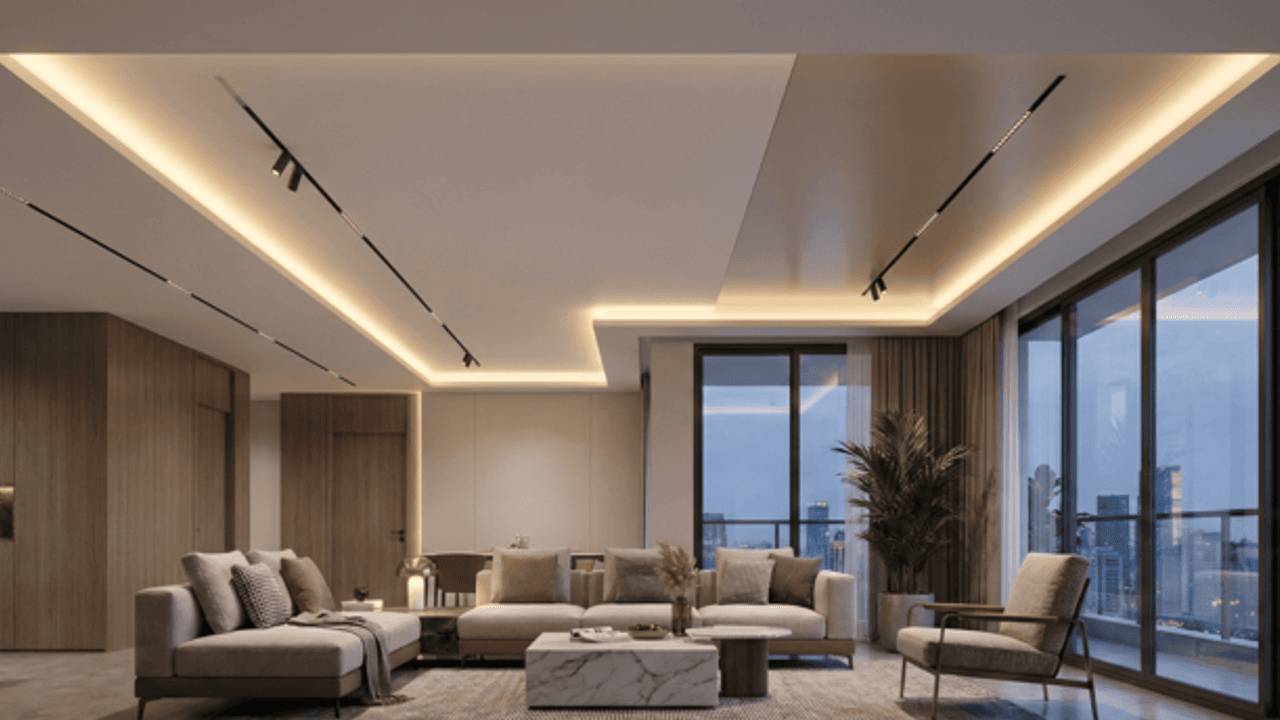 Фото Эксклюзивные материалы для натяжных потолков: сатин, матовый премиум и парящие конструкции 2026 - 1