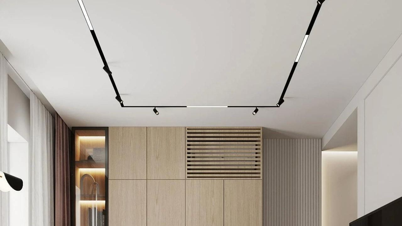 Фото Архитектура света: бесшовный парящий потолок для мультифункциональной гостиной - 3