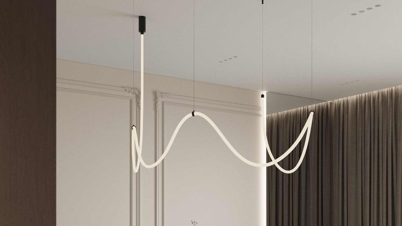 Фото Пространство и свет: матовый потолок в гостиной с видом на парк - 2