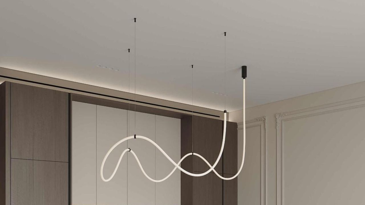 Фото Пространство и свет: матовый потолок в гостиной с видом на парк - 3